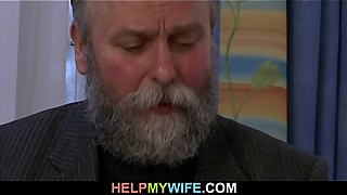 Old man pays him to fuck his young wife