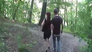 Mature amateur wife outdoor hardcore action with 2 guy