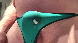 Wifeâ€™s green, deep double cumshot